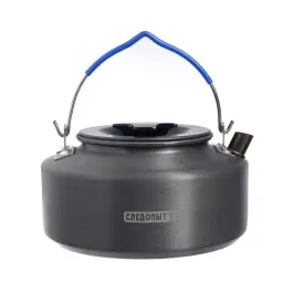 Чайник походный СЛЕДОПЫТ 1л костровой с анодированным покрытием