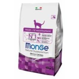 0,4кг Корм Monge Cat Adult для взрослых кошек с Курицей