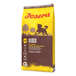 15кг Корм Josera Kids (Junior Medium/Maxi 25/12) для щенков и молодых собак, средних и крупных пород с Птицей, Рисом и мясом Мидий