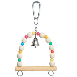 Игрушка для птиц Triol "Качели с колокольчиком", 210*120мм