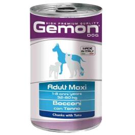 1250гр Gemon Dog Adult Maxi Tuna для собак крупных пород кусочки с тунцом