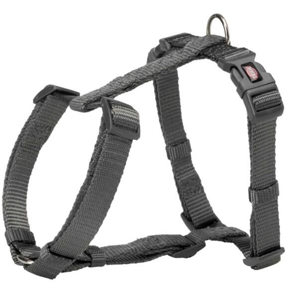Шлея TRIXIE для собак Premium H-harness M-L 52-75см/20мм графит