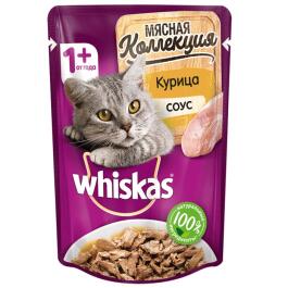75гр Корм для кошек WHISKAS Мясная коллекция Курица
