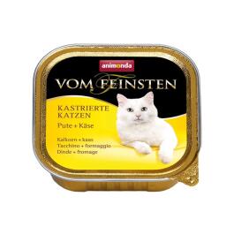 100гр Консервы Animonda Vom Feinsten Mildes Menu для взрослых кошек с Индейкой и сыром, паштет