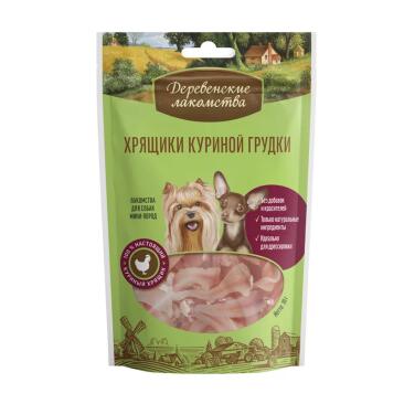 30гр Хрящики куриной грудки "Деревенские лакомства" для мини-пород