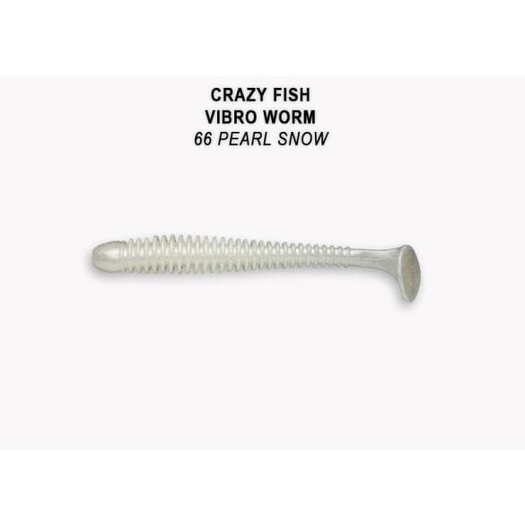 Резина Crazy Fish Vibro Worm 3'' №66, Кальмар, 5шт