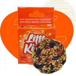 40-45гр Лакомство Little King для грызунов, зерновая корзинка