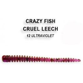 Резина Crazy Fish Cruel Leech 2'' №12, Кальмар, 8шт