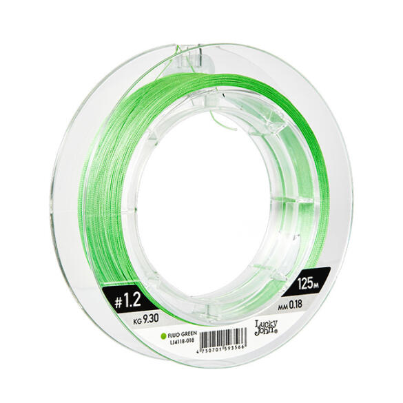 Плетенка Lucky John VANREX x4 Braid Moss Green 125м 0.10мм