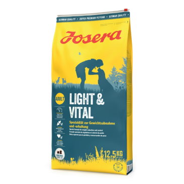 12,5кг Корм Josera Light & Vital (Adult Sensitive 29/7,5) для взрослых собак с избыточным весом с Птицей и Горохом