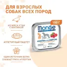 150гр Влажный корм Monge Dog Monoprotein FRUIT Duck/Rasberries для взрослых собак, паштет из Утки с малиной