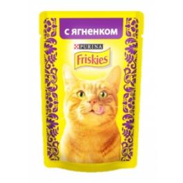 85гр Корм для кошек FRISKIES  с Ягнёнком в подливе
