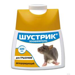 Зоошампунь "Шустрик" для грызунов увлажняющий дезодорирующий 100мл