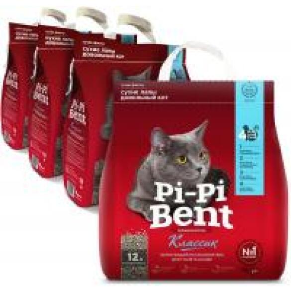 Наполнитель комкующийся Pi-Pi-Bent Классик 5кг, 12л