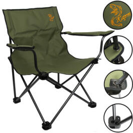 Кресло F1R "Карп" с подлокотниками, Хаки