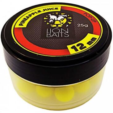 Бойлы плавающие Lion Baits Pop-Up 12мм, Pineapple Juice (Ананасовый сок), 25гр