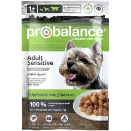 85гр Корм ProBalance Sensitive для собак с чувствительным пищеварением