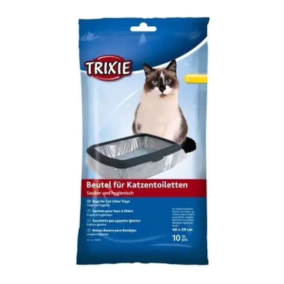 Пакеты уборочные "TRIXIE" для кошачьих туалетов, "Simple n Clean " L , 46x59см (10шт)